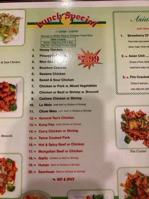 Asian gourmet durant menu  Sonic - 1st Ave